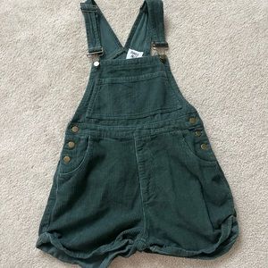 Princess Polly green overalls